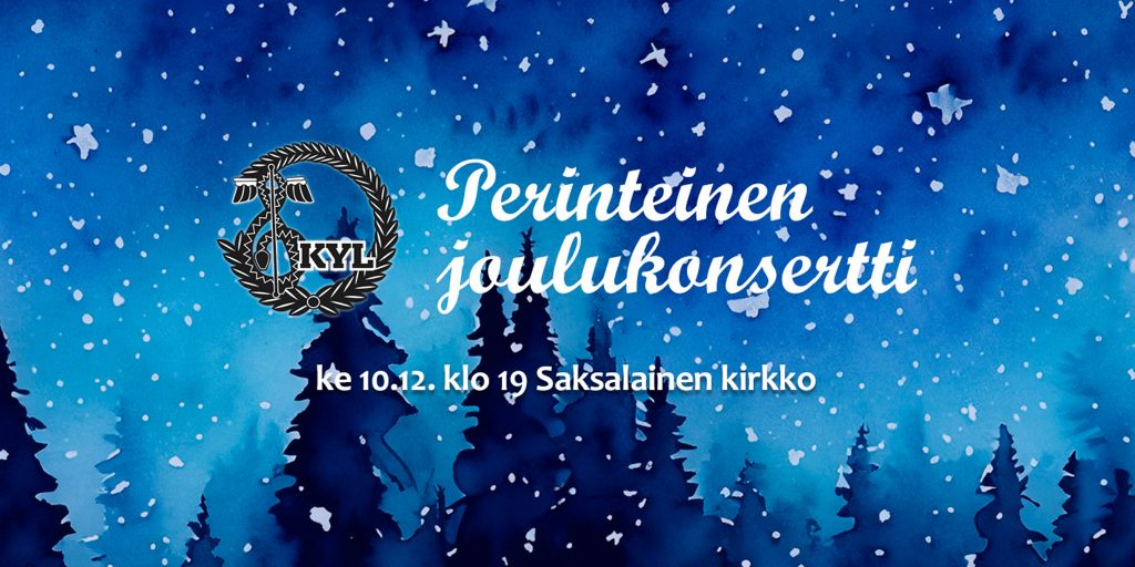 Perinteinen joulukonsertti“ mit den Kauppakorkeakoulun Ylioppilaskunnan Laulajat (KYL)