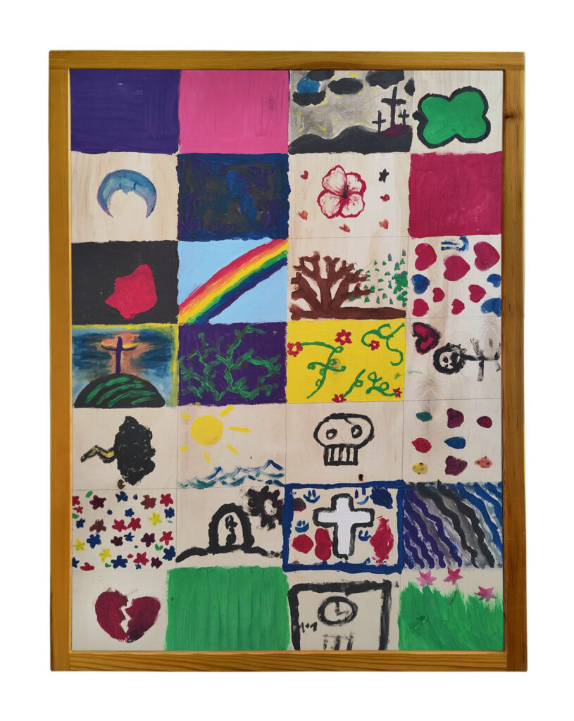 Vom Dunkel zum Licht — vom Kreuz zum Leben. Ausstellung zu Ostern 2026 in der Deutschen Kirche in Helsinki, Tafel 2