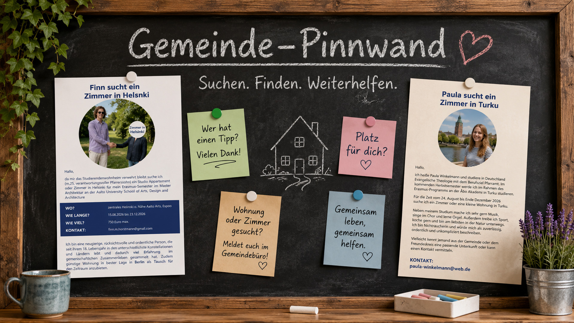 Gemeinde-Pinnwand