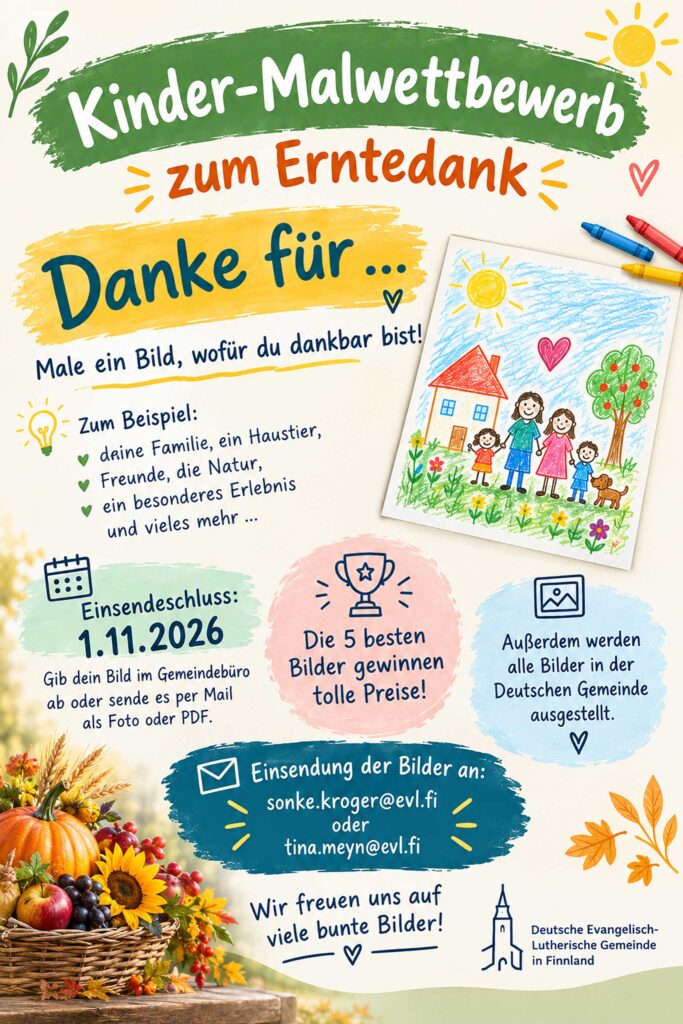 Malwettbewerb zu Erntedank 2026